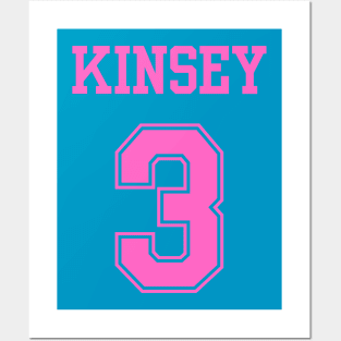 Kinsey 3 bisexual pride sports jersey (pink) Posters and Art